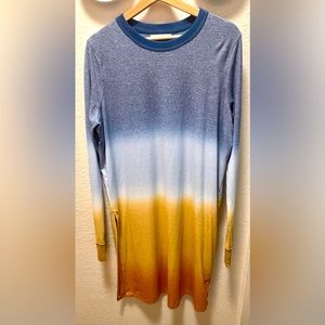 NWT Free People Ombre Long Sleeve Tunic Shirt Size Large (OBO)